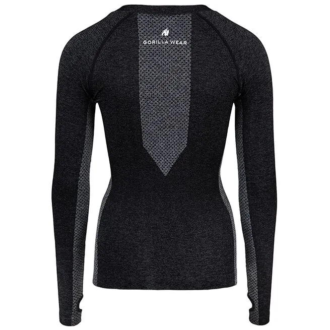 Gorilla Wear Selah Seamless Long Sleeve, Black 8 Gorilla Wear Selah Seamless Long Sleeve, Black - Billede 8