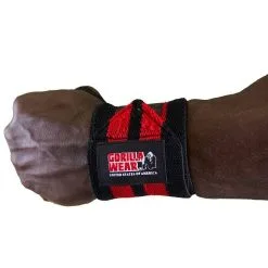 Gorilla Wear Gear Wrist Wraps Pro, Black/red 11 Gorilla Wear Gear Wrist Wraps Pro, Black/red -butik med fitnessudstyr 9910690000 wrist wraps pro black red 3