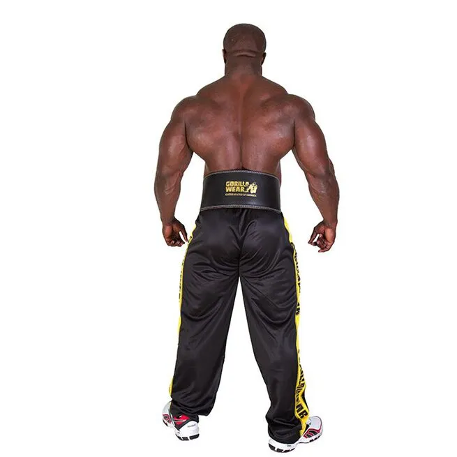 Gorilla Wear Gear 6 Inch Padded Leather Belt, Black/Gold 2 Gorilla Wear Gear 6 Inch Padded Leather Belt, Black/Gold - Billede 2