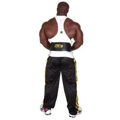 Gorilla Wear Gear 6 Inch Padded Leather Belt, Black/Gold 8 Gorilla Wear Gear 6 Inch Padded Leather Belt, Black/Gold -butik med fitnessudstyr 991079001r full leather padded belt black gold 3