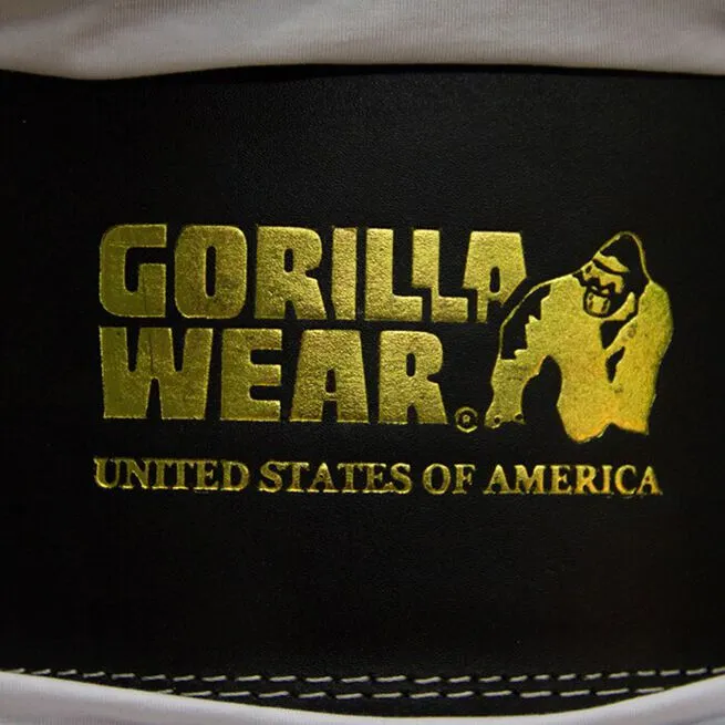 Gorilla Wear Gear 6 Inch Padded Leather Belt, Black/Gold 4 Gorilla Wear Gear 6 Inch Padded Leather Belt, Black/Gold - Billede 4