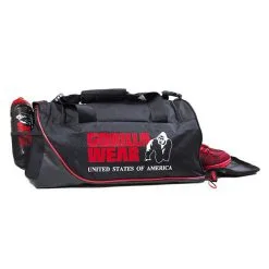Gorilla Wear Jerome Gym Bag, Black/Red -butik med fitnessudstyr 9911090500 gorilla wear jerome gym bag black red 2