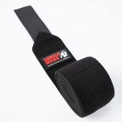 Gorilla Wear Gear Knee Wraps, 2,5 M -butik med fitnessudstyr 99111R Gorilla Wear Knee Wraps 2 m black 03 0522
