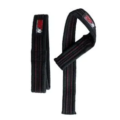 Gorilla Wear Gear Hardcore Lifting Straps, Black/red