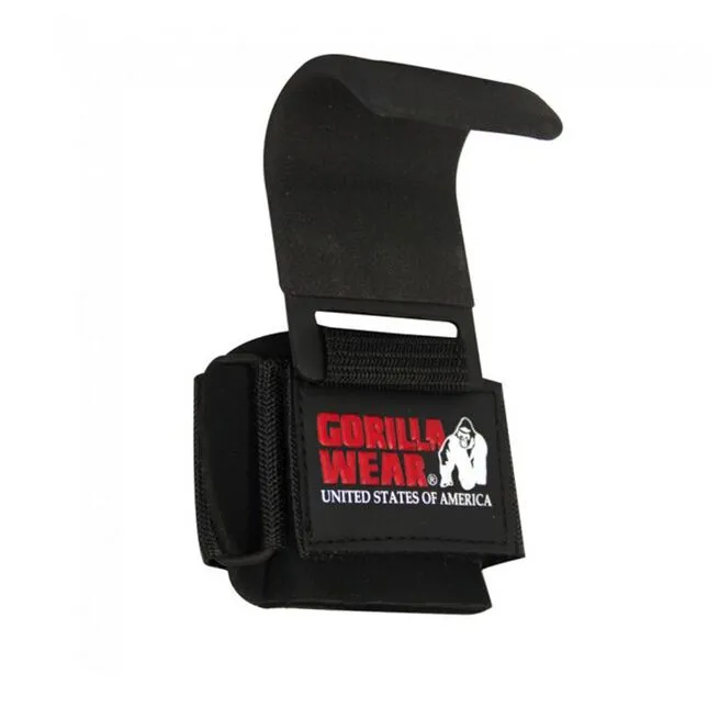 Gorilla Wear Gear Weight Lifting Hooks, Black 4 Gorilla Wear Gear Weight Lifting Hooks, Black - Billede 4