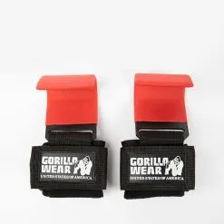 Gorilla Wear Gear Weight Lifting Hooks, Black/Red 5 Gorilla Wear Gear Weight Lifting Hooks, Black/Red -butik med fitnessudstyr 9912990509 Gorilla Wear Weight Lifting Hooks Black Red 02 0921
