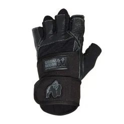 Gorilla Wear Gear Dallas Wrist Wrap Gloves, Black