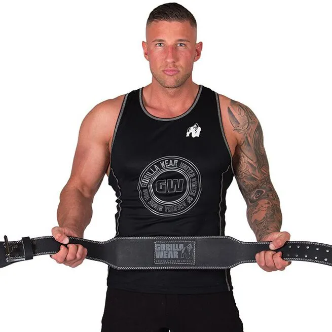 Gorilla Wear Gear 4 Inch Padded Leather Belt, Black 7 Gorilla Wear Gear 4 Inch Padded Leather Belt, Black - Billede 7