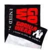 Gorilla Wear Functional Gym Towel, Black/Red