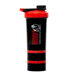 Gorilla Wear Shaker 2 Go 500 Ml + 130 Ml X 2, Black/Red