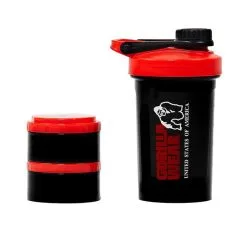 Gorilla Wear Shaker 2 Go 500 Ml + 130 Ml X 2, Black/Red -butik med fitnessudstyr 9916190500 shaker 2 go 760 ml black red 3