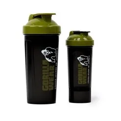 Gorilla Wear Shaker XXL 1000 Ml, Black/Army Green -butik med fitnessudstyr 9916440900 shaker xxl 1000 ml black army green 4