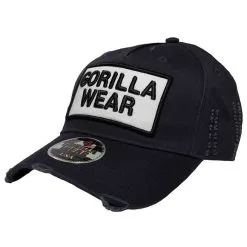 Gorilla Wear Harrison Cap, Black/Red, OS -butik med fitnessudstyr 9917290100 Gorilla Wear Harrison Cap Black White OS 2 0320