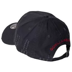 Gorilla Wear Harrison Cap, Black/Red, OS -butik med fitnessudstyr 9917290500 Gorilla Wear Harrison Cap Black Rod OS 1 0320 1