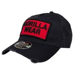 Gorilla Wear Harrison Cap, Black/Red, OS -butik med fitnessudstyr 9917290500 Gorilla Wear Harrison Cap Black Rod OS 2 0320 1