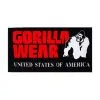 Gorilla Wear Classic Gym Towel, Black/Red