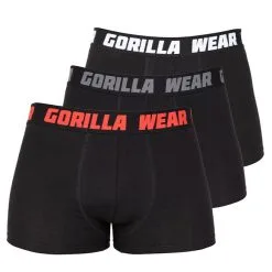Gorilla Wear Boxershorts 3-pack, Black