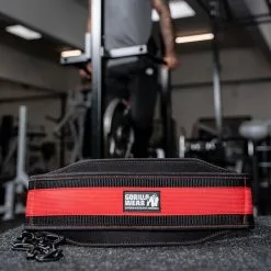 Gorilla Wear Gear GW Nylon Dip Belt, Black/Red -butik med fitnessudstyr 9919390509 GW Nylon Dip Belt BlackRed 2 0921