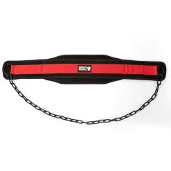 Gorilla Wear Gear GW Nylon Dip Belt, Black/Red -butik med fitnessudstyr 9919390509 GW Nylon Dip Belt BlackRed 4 0921