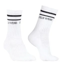 Gorilla Wear Crew Socks, White
