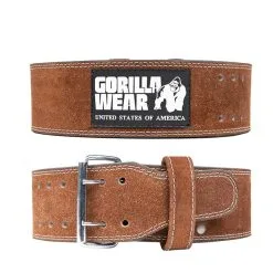 Gorilla Wear Gear 4 Inch Powerlifting Belt, Brown