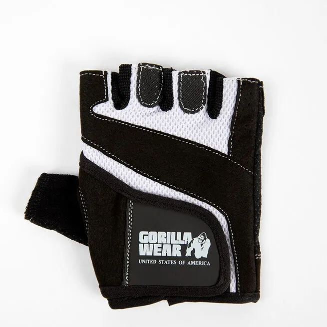 Gorilla Wear Gear Women´s Fitness Gloves, Black/white 2 Gorilla Wear Gear Women´s Fitness Gloves, Black/white - Billede 2