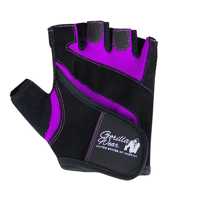 Gorilla Wear Gear Women´s Fitness Gloves, Black/purple 1 Gorilla Wear Gear Women´s Fitness Gloves, Black/purple