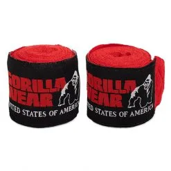 Gorilla Wear Gear Boxing Hand Wraps, Red