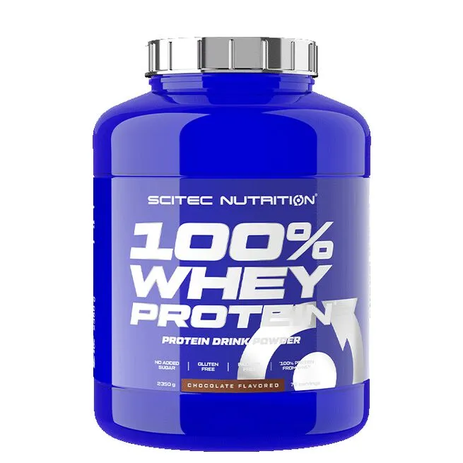 Scitec Nutrition 100% Whey Protein, Choklad, 2350 G 1 Scitec Nutrition 100% Whey Protein, Choklad, 2350 G