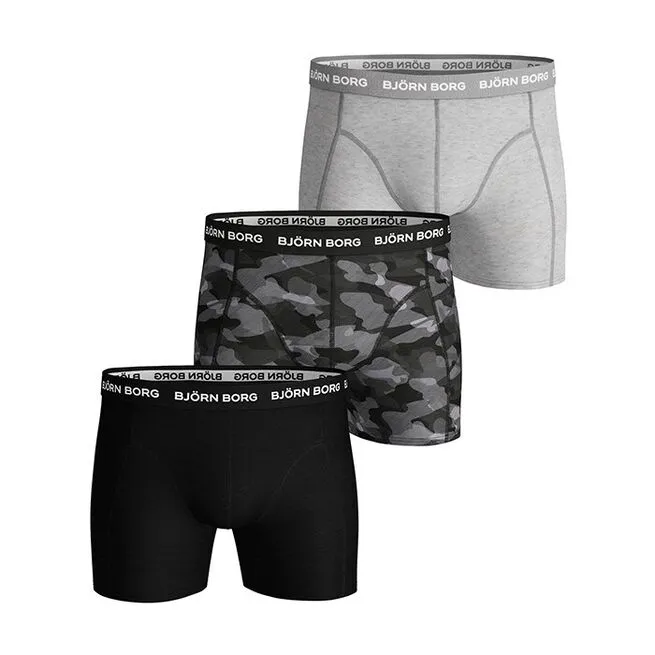 BJØRN BORG 3-Pack BB Shadeline Sammy Shorts, Black Beauty - Billede 2