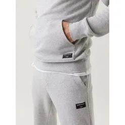 BJØRN BORG Centre Hoodie, Light Grey Melange -butik med fitnessudstyr 9999 1432 90741R BJORN BORG Centre Hoodie Light Grey Melange 04 jan23