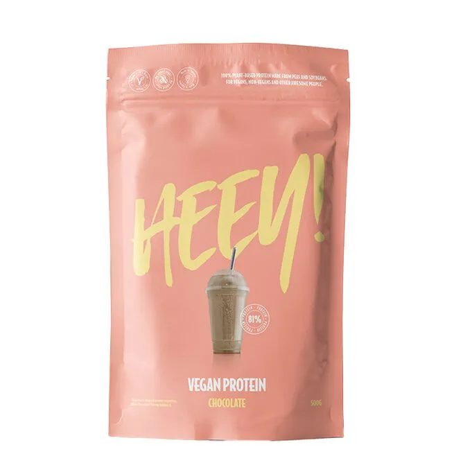 It's Heey Vegansk Protein Chokolade 500 G 1 It's Heey Vegansk Protein Chokolade 500 G