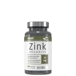 Elexir Pharma Organisk Zink 25 Mg, 100 Tabletter