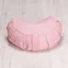 YOGIRAJ Meditation Cushion Crescent, Heather Pink