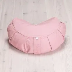 YOGIRAJ Meditation Cushion Crescent, Heather Pink