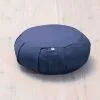 YOGIRAJ Meditation Cushion Round, Blueberry Blue