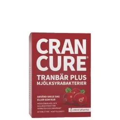 Elexir Pharma Cran Cure® Tranebær Plus Mælkesyrebakterier, 60 Tabletter