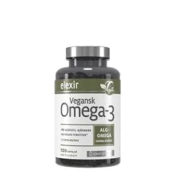 Elexir Pharma Vegansk Omega-3, 120 Kapsler