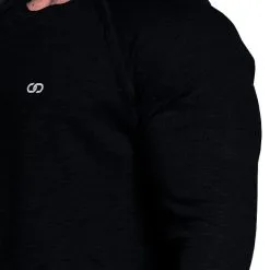 Chained Nutrition Gear Chained L/S Thermal Sweat, Olive -butik med fitnessudstyr CNG1011 BLK R Chained Thermal Sweat Black juni21 3