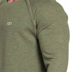 Chained Nutrition Gear Chained L/S Thermal Sweat, Olive -butik med fitnessudstyr CNG1011 OLV R Chained Thermal Sweat olive juni21 3