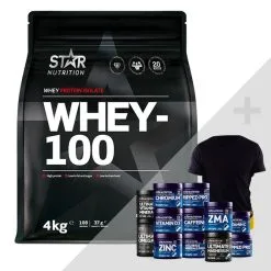 Star Nutrition Whey-100, 4 Kg + Bonus Product!