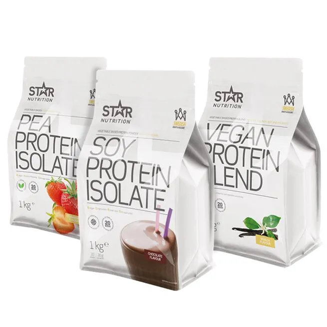 Star Nutrition Vegan Mix&Match, 3x1kg 1 Star Nutrition Vegan Mix&Match, 3x1kg