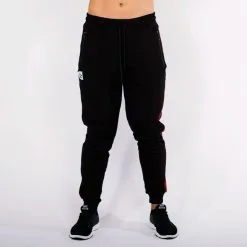 Star Nutrition Gear Star Gym Joggers, Black/Maroon -butik med fitnessudstyr SNA1025 BAM R Star Gym Joggers Black Maroon M 02 0920