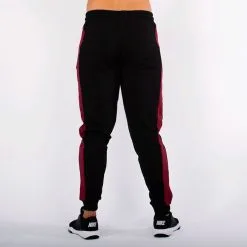 Star Nutrition Gear Star Gym Joggers, Black/Maroon -butik med fitnessudstyr SNA1025 BAM R Star Gym Joggers Black Maroon M 04 0920