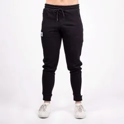 Star Nutrition Gear Star Gym Joggers, Grey/White -butik med fitnessudstyr SNA1025 BLK R Star Gym Joggers Black 02 sep21 2