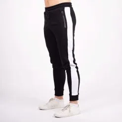 Star Nutrition Gear Star Gym Joggers, Black/White -butik med fitnessudstyr SNA1025 BLK R Star Gym Joggers Black 04 sep21 4