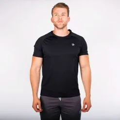 Star Nutrition Gear Star Tech Tee, Black -butik med fitnessudstyr SNA1042 BLK R STAR TECH TEE BLACK 02 0920