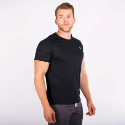 Star Nutrition Gear Star Tech Tee, Black -butik med fitnessudstyr SNA1042 BLK R STAR TECH TEE BLACK 03 0920