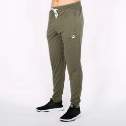 Star Nutrition Gear Star Tapered Mesh Pants, Olive -butik med fitnessudstyr SNA1043 OLV R STAR TAPERED MESH PANTS OLIVE 01 0920 1