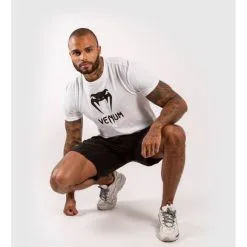 Venum Classic T-shirt, White 9 Venum Classic T-shirt, White -butik med fitnessudstyr VENUM 03526 002R Venum Classic T shirt White 05 maj22